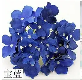Royal blue Искусственные цветы гортензии головы фон Сделай Сам стены арки шелковые с цветами, для украшения дома свадебные цветы - Цвет: Royal blue