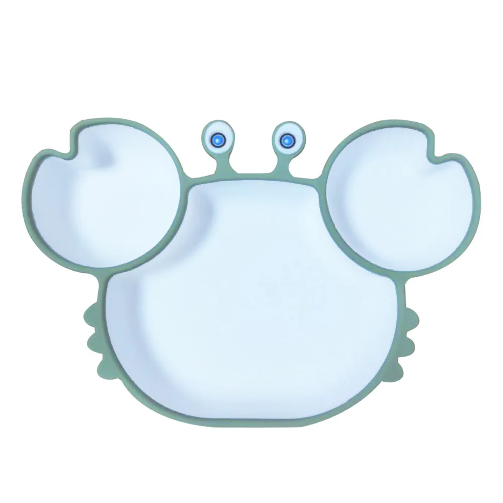 Silicone Baby Dishes for Children's Tableware Plate Non-slip Feeding Bowl |