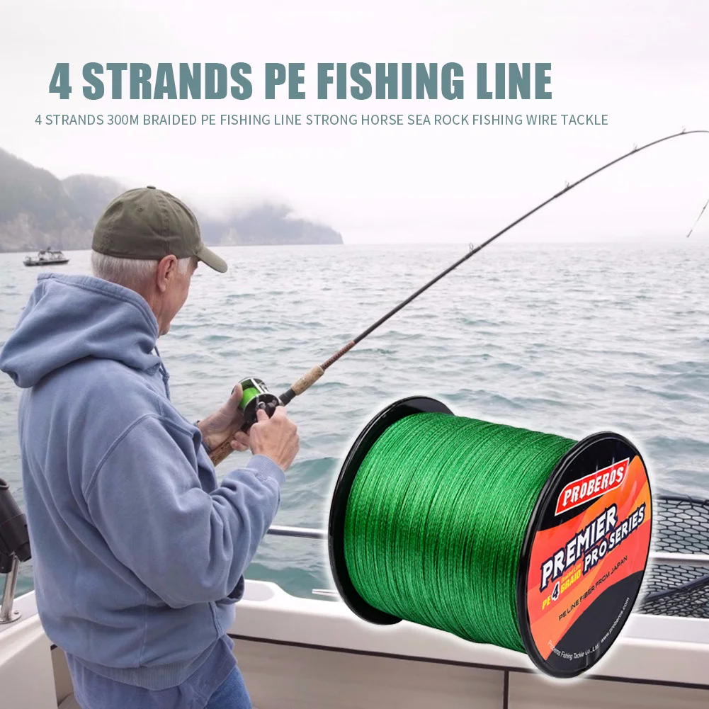 PRO BEROS 4 нити плетеная PE рыболовная леска сильная лошадь морская Рок Рыболовная