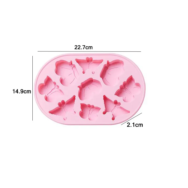 

8 Holes Butterfly Ice Cube Tray Mold DIY Chocolate Fondant Making Molds Pudding Candy Mould Handmade Soap Decoration