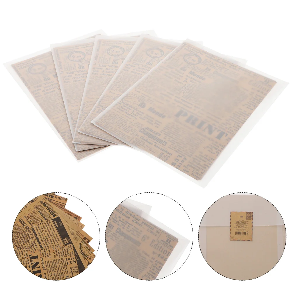 

5 Sets Vintage Scrapbooking Decorative Hand Account Background DIY Paper Crafts