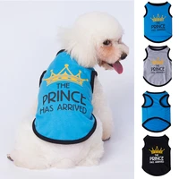 cute printed summer pets tshirt puppy dog clothes pet cat vest cotton t shirt pug apparel costumes dog clothes for small dogs