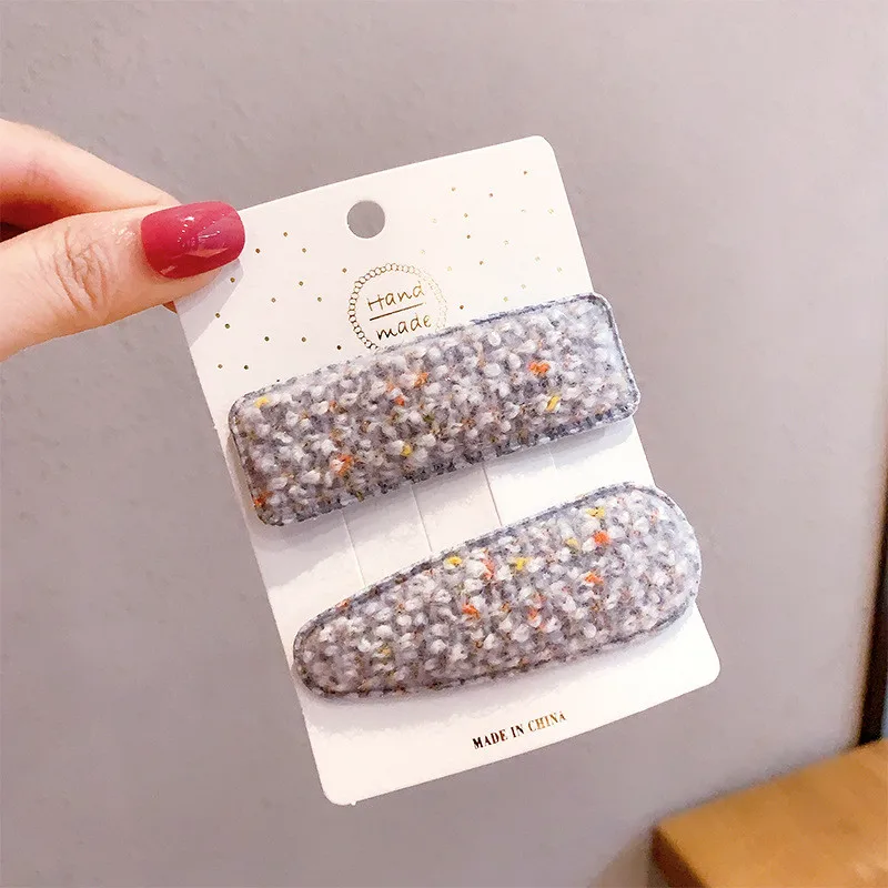 

2pcs/lot Original Korea Colorful Ins Barrettes Women Hairpin Fashion Sweet Headwear Hair Accessories Hair Clips