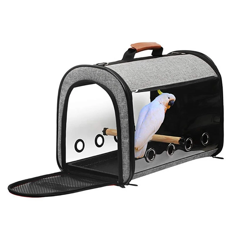 

Multifunctional Bird Travel Bag with Perch Portable Pet Bird Parrot Carrier Transport Bag Breathable Go Out Travel Cage 97QD