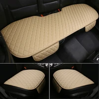 universal leather car seat cushion cover front and rear 3pc for jeep wrangler sahara commander cherokee compass renegade