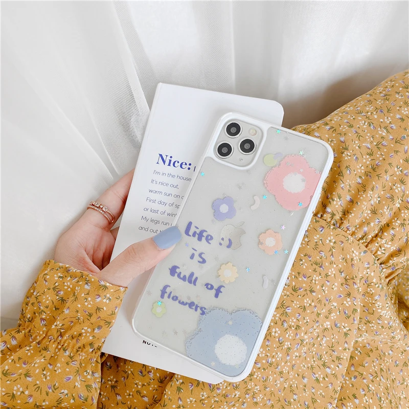 Роскошный блестящий прозрачный чехол для iphone 11 Pro Xs Max SE 2 2020 Чехол 7 8 plus X XR задняя