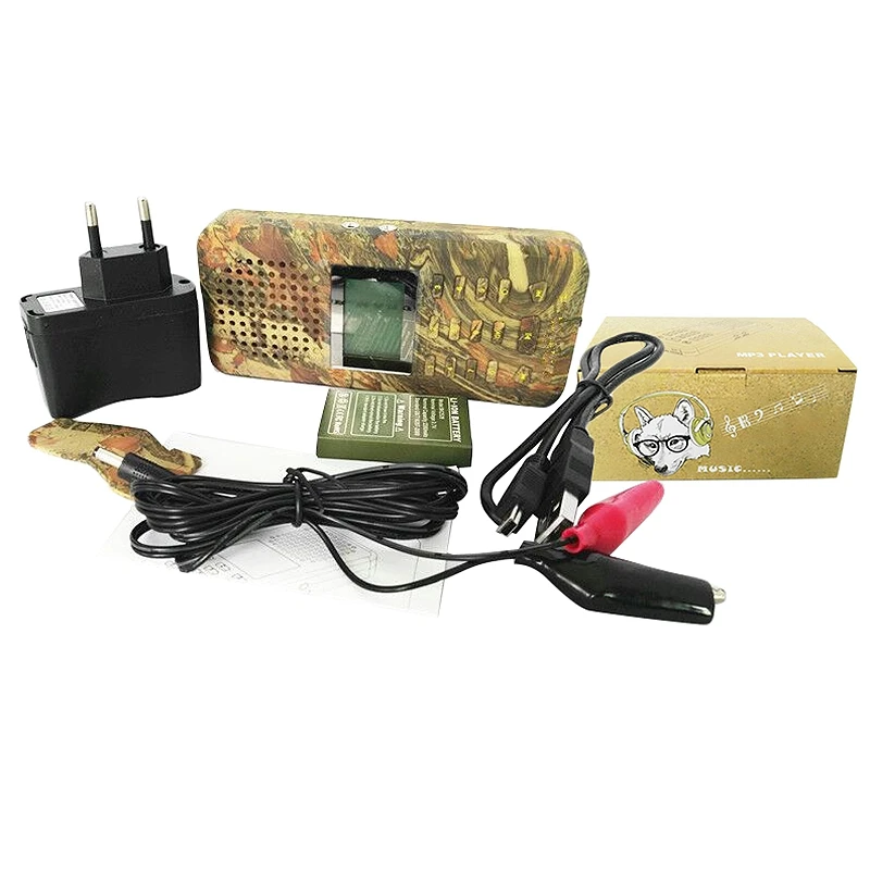

Outdoor Hunting Decoys Predator Sound Caller MP3 Player Built-In 150 Bird Voices Outdoor MP3 Bird Caller Camouflage Color