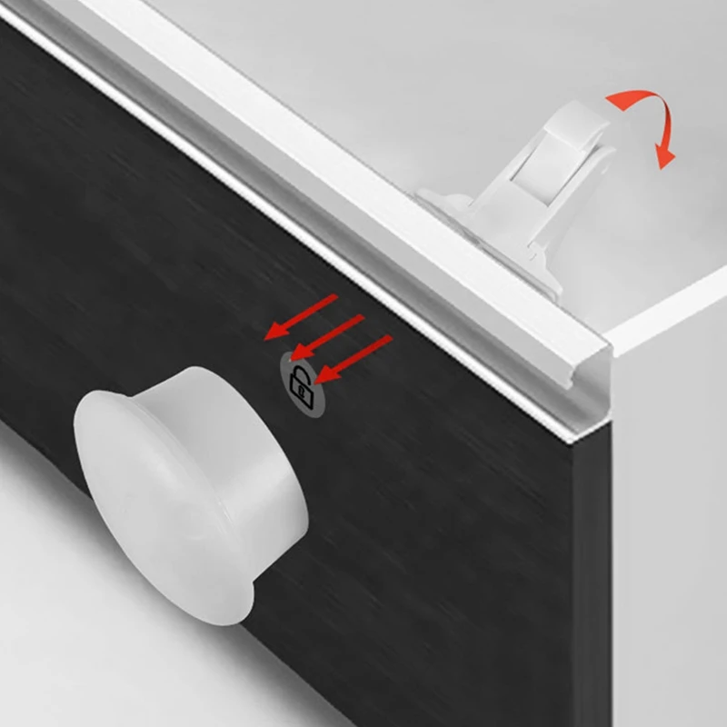 

Magnetic Child Lock Child Protection Safety Lock Drawer Lock Cabinet Door Lock Limiter Child Safety Lock 4 Locks 1 Key