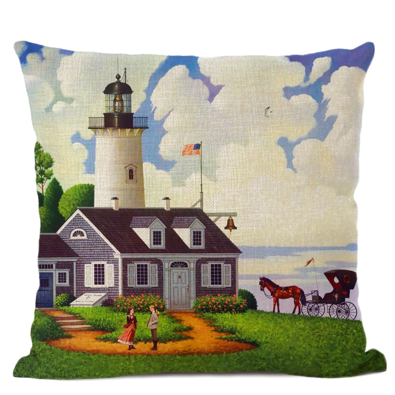 Горячая Распродажа американская сельская местность Поля Сады пейзаж Искусство