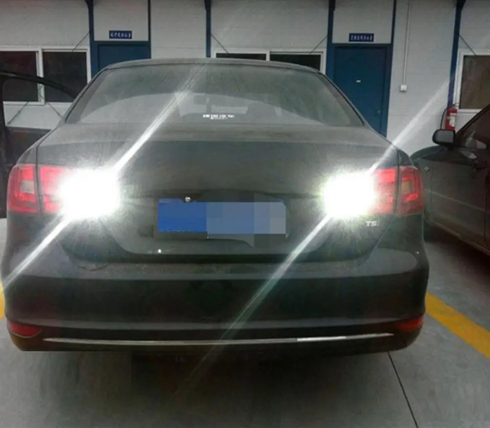 

ANGRONG 2pcs White LED BAU15s 581 PY21w Front Rear Turn Signal Side Light Bulbs 9-30V DC