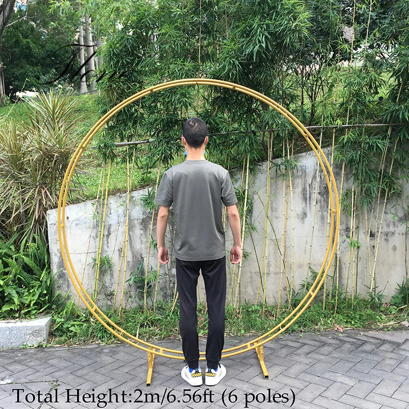 Двойная круглая свадебная АРКА металлическая Цветочная фоновое украшение