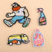 cartoon iron on embroidered clothes patches for clothing stickers garment wholesale