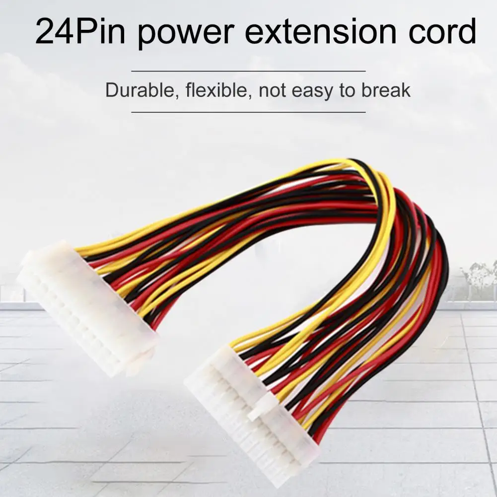 

24-pin Male to Female Power Extension Cable ATX Power Supply Extension Wire for Computer PC