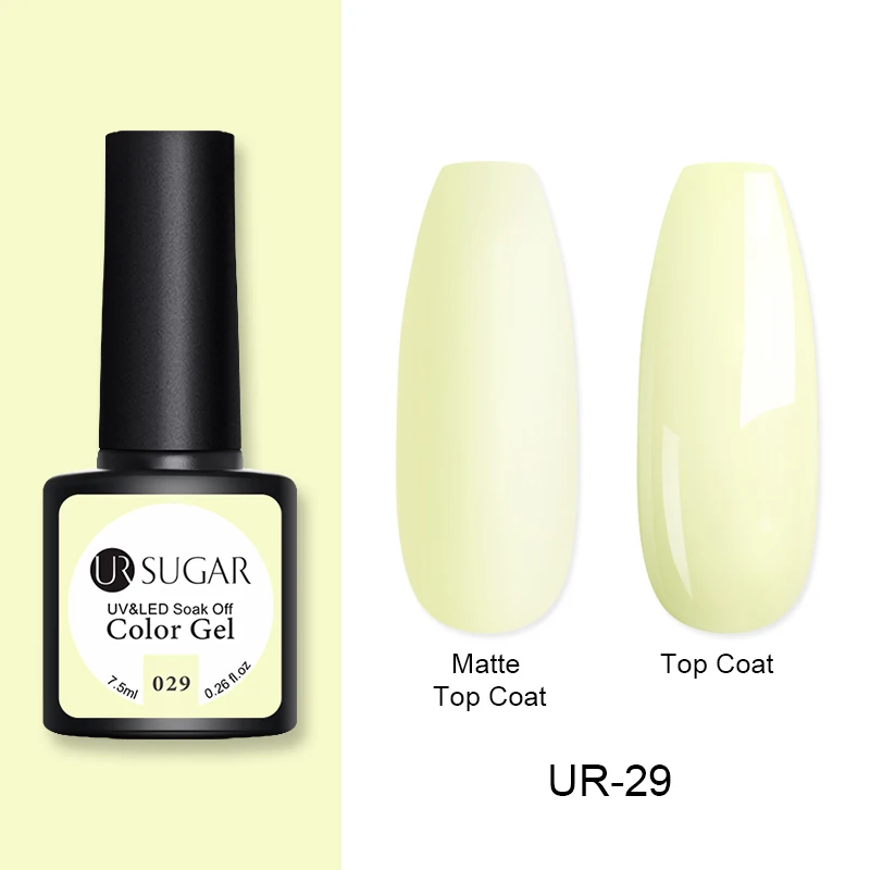 029 Ur Sugar 60 цветов матовый Гель-лак для ногтей Полупостоянный замачивающийся УФ-Гель-лак матовый эффект гель для ногтей нужен Матовый верхний слой - Цвет: 029