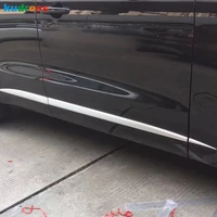 for jaguar f pace 2016 2017 2018 abs matte side door body trim cover molding garnish strips sticker car styling accessories 6pcs