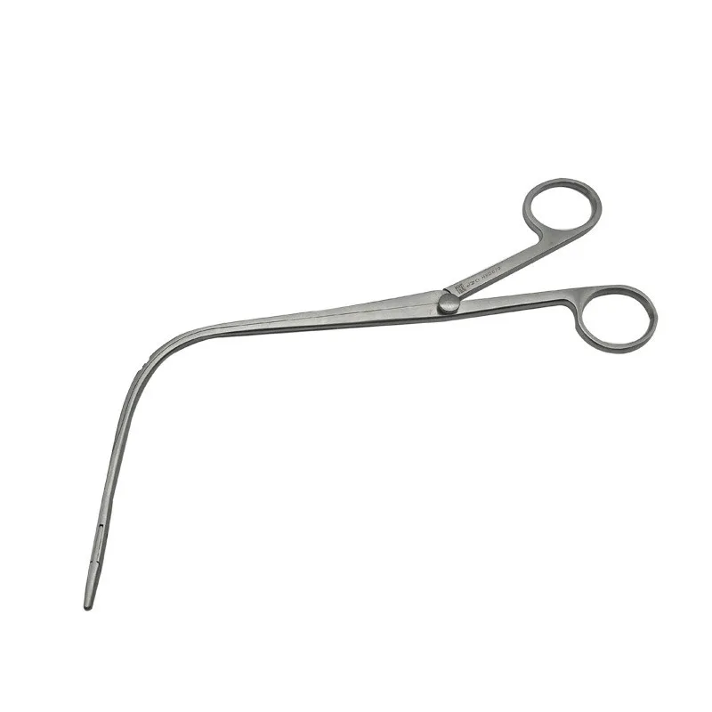 Laryngeal forceps slide plate side bending 22cm take out fishbone laryngeal forceps forceps take out fishbone forceps