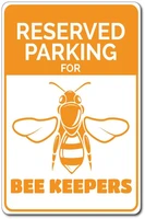 bee lover gift bee keeper parking sign bee keeper gift bee keeper sign bee lover sign bumble bee decor tin signs