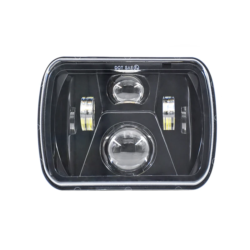 

300W 5X7" 7x6 Inch Rectangle Car LED Headlight Truck Lorry Led Off-road Work Light Wrangler Headlights Car Lights