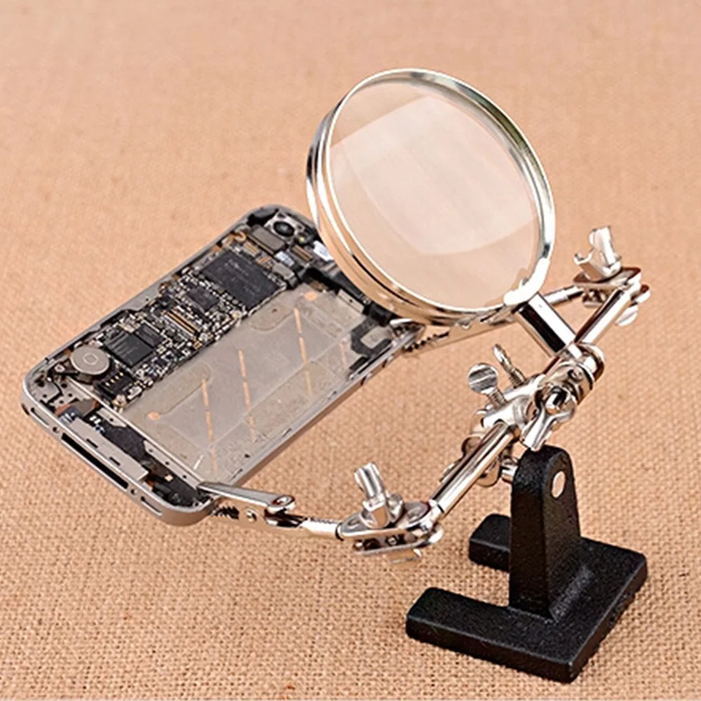 

Soldering Electrician Jewelers Portable 5X Stable Workshop Adjustable Tool Detection Magnifier