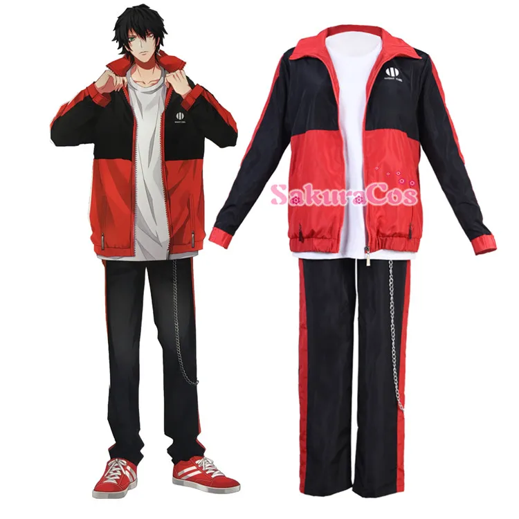 

Japanese Voice Actor Division Rap Battle Hypnosis Mic Buster Bros!! MC.B.B Yamada Ichiro Cosplay Costume Uniform for Halloween