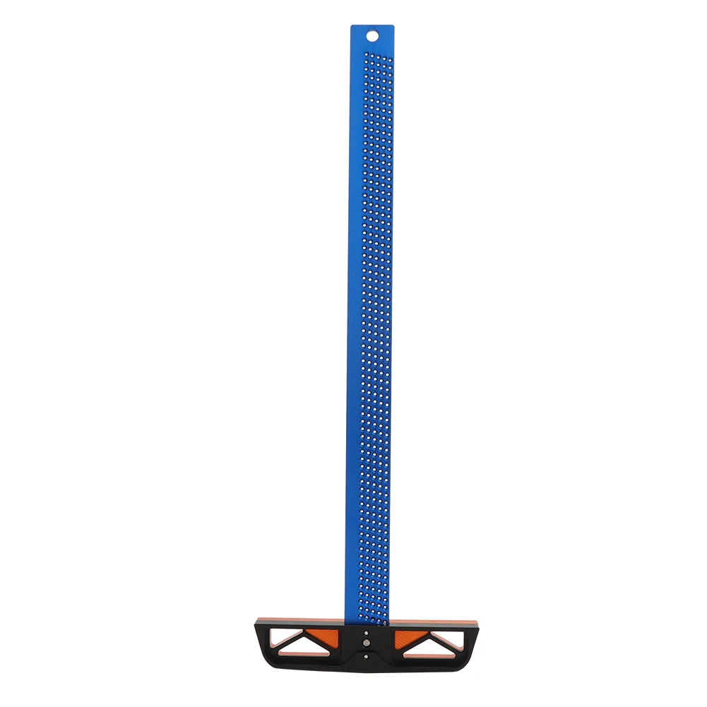 

Hole Ruler Aluminum Alloy Multifunctional T Type Square Woodworking Measuring Marking Tool(T400