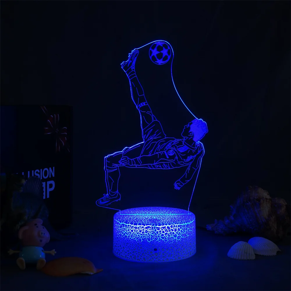 3D лампа для Европейский Кубок подарок крутой экшн-светильник с зазубриной дома