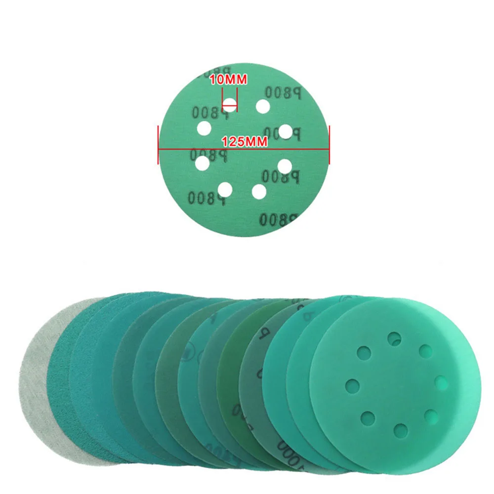 Наждачная бумага с 8 отверстиями 5 дюймов шлифовальный диск 125 мм для влажной и