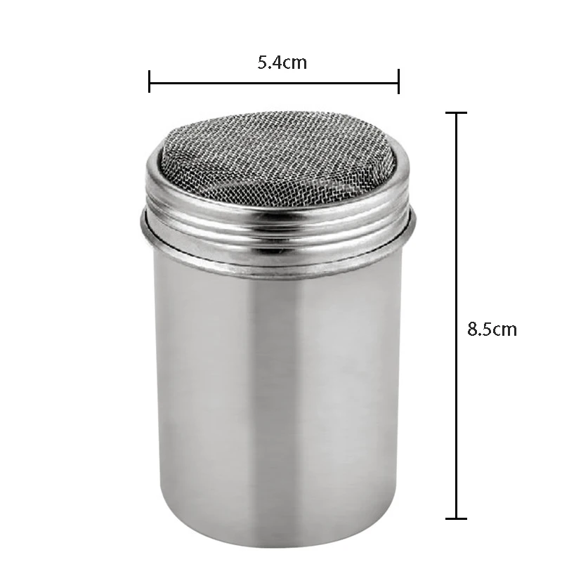 Нержавеющая сталь шейкер для кофе и шоколада какао мучной просеиватель + 16 шт.
