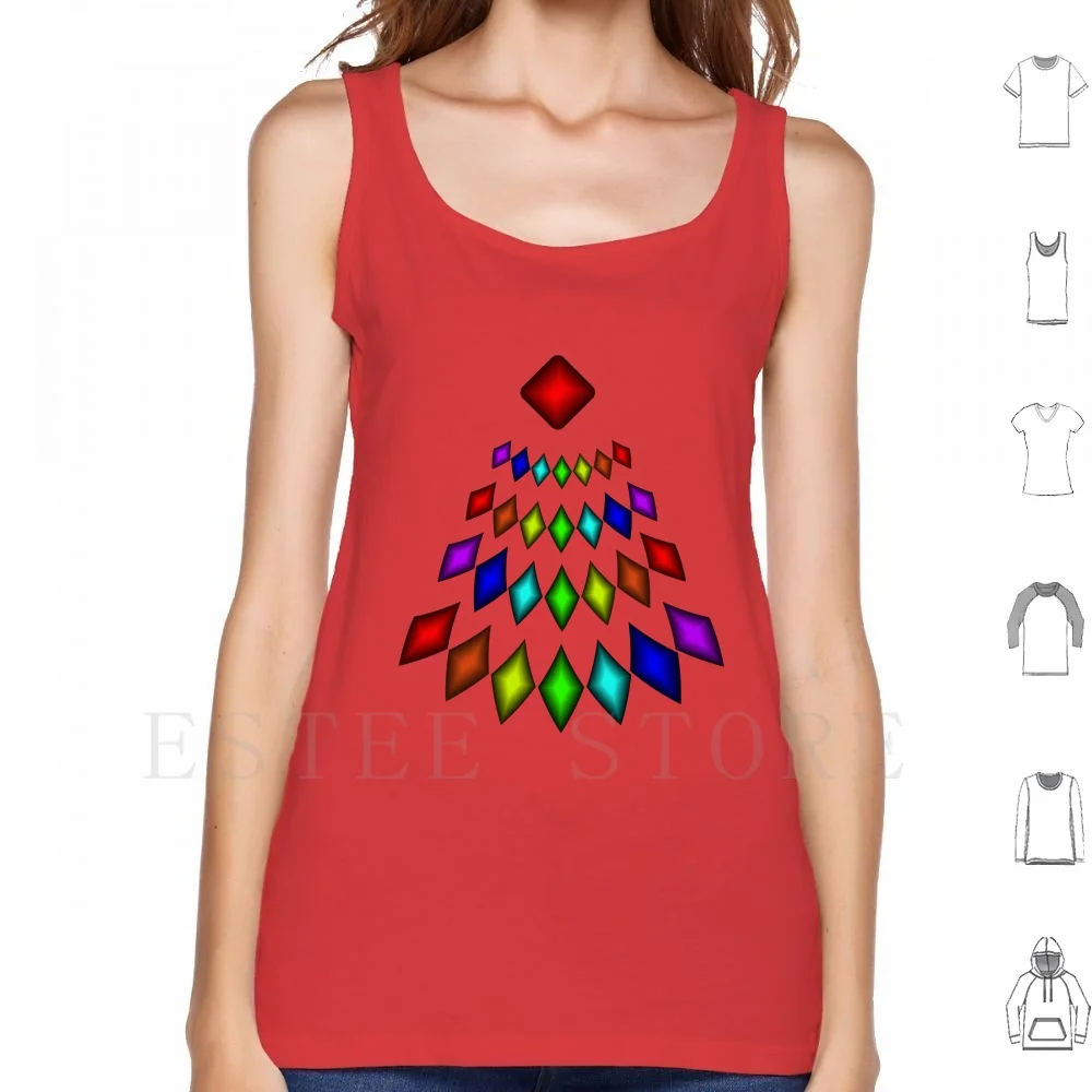 

Рождественская елка из светящихся топов жилет без рукавов Рождественская елка Праздничная Рождественская елка Милая забавная Рождественс...