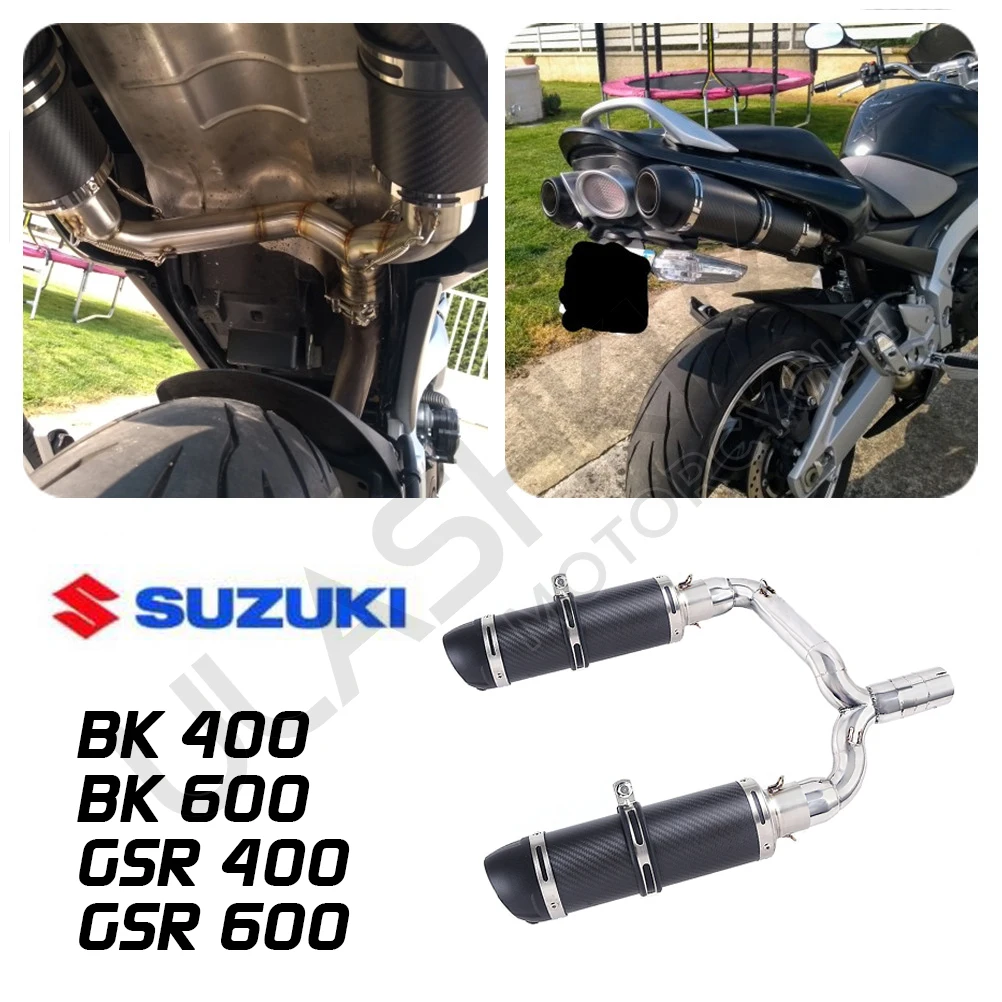 GSR400 GSR600 BK400 BK600 GSR BK 400 600 Модифицированная Соединительная труба полный глушитель