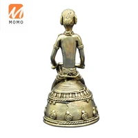 bronze alloy lost wax casting antique brass bell home decoration sculpture