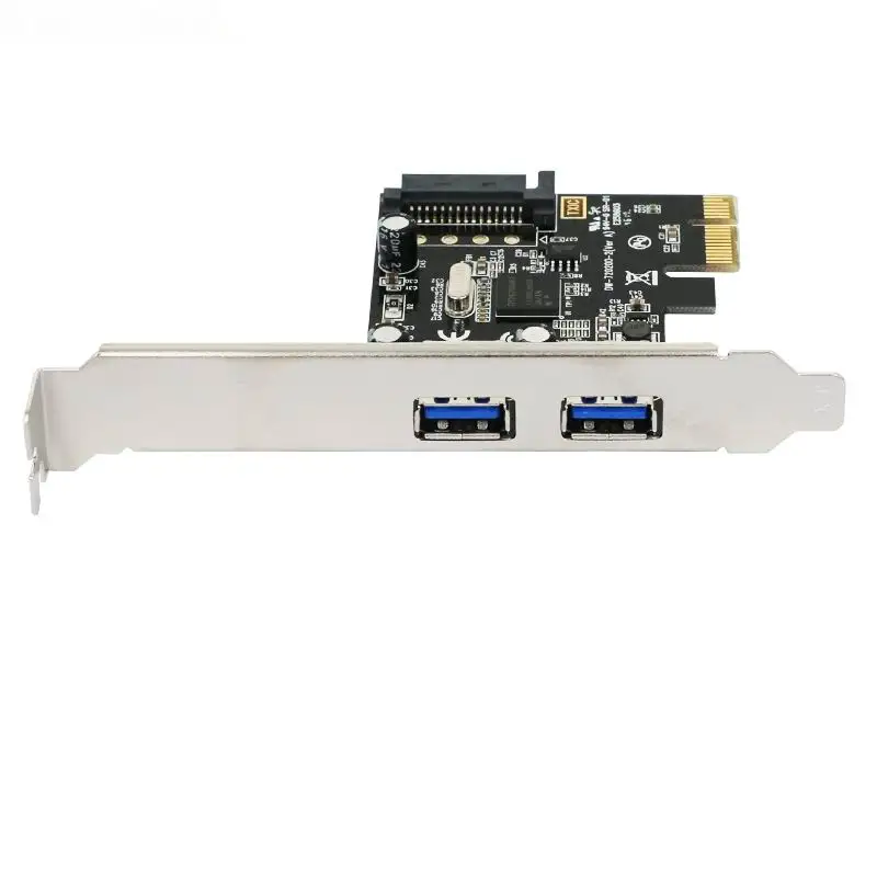 Карта с разъемом PCI Express x1 с USB 3,0 Тип 2 Порты Super speed и 15-Pin Sata Мощность разъем