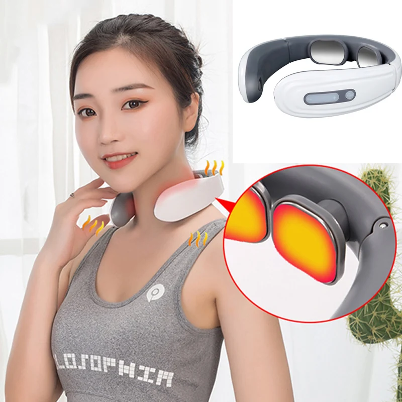 

Neck Massager 2/4 Head Relax Muscle Vibration Massage USB Charging Electric Therapy Cervical Relief Pain Health Care Tool XA112E