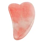 Guasha доска из розового кварца нефритовый натуральный камень скребок Инструменты для лица шеи спины тела давление терапии