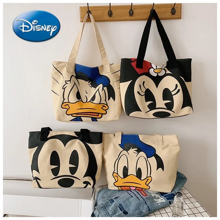 

New Disney Mickey Cartoon Woman Shoulder Bag Messenger Bag Casual Fashion Handbag Tote Bag Shopping Bag 2021 Female Bag Trend