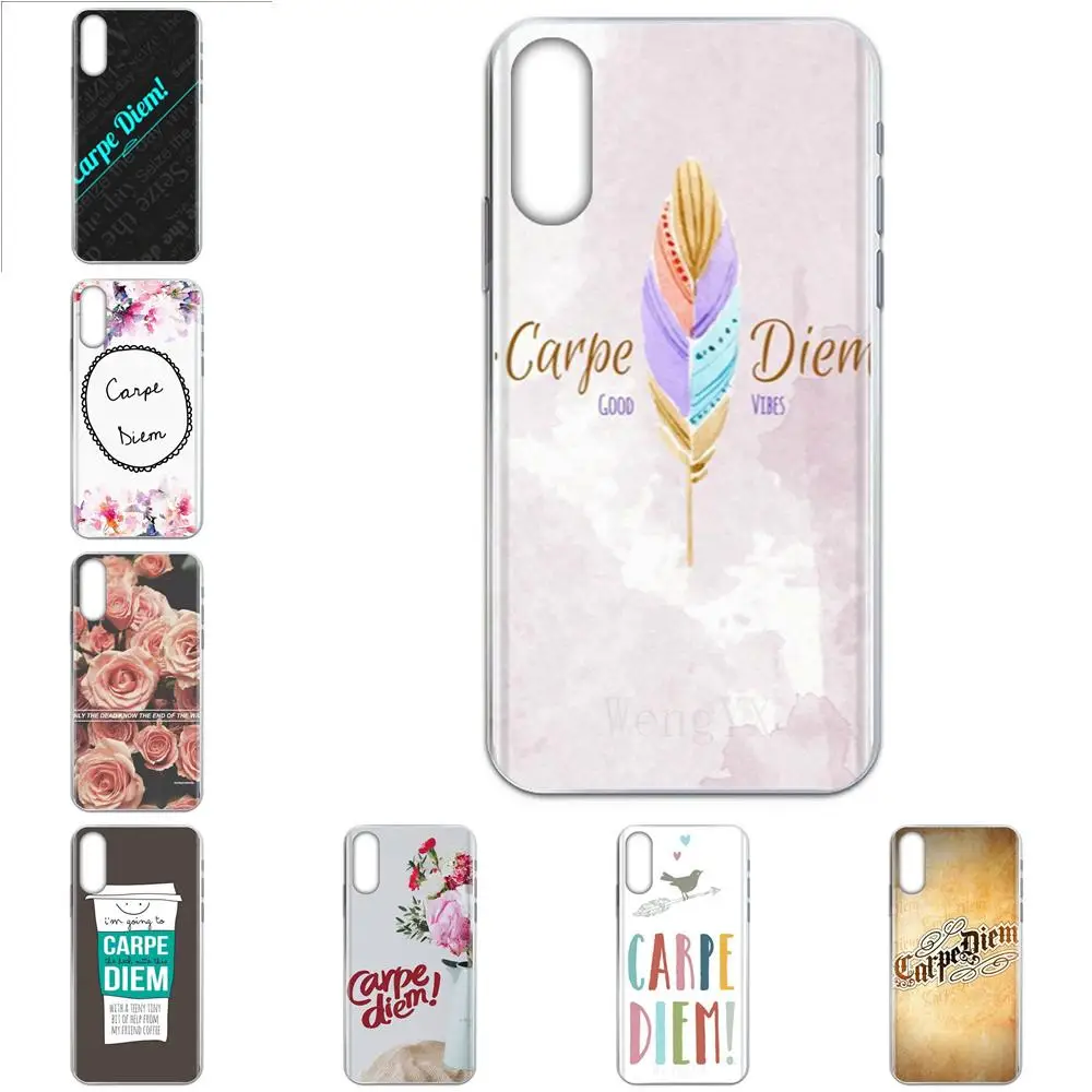 Кавычки Carpe Diem TPU Защитный для Apple iPhone 4 4S 5 5C 5S SE SE2020 6 6S 7 8 11 Plus Pro X XS Max XR|Бамперы| |