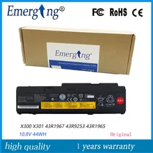 10.8V 44WH Original New Laptop Battery for lenovo IBM Thinkpad X300 X301 43R1967 43R9253 43R1965