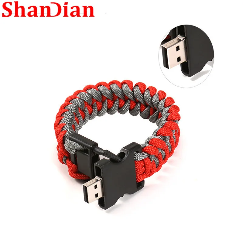 SHANDIAN 2019 плетеный браслет USB флэш-накопитель и 4 ГБ 8 16 32 64 128 для телефона Android |