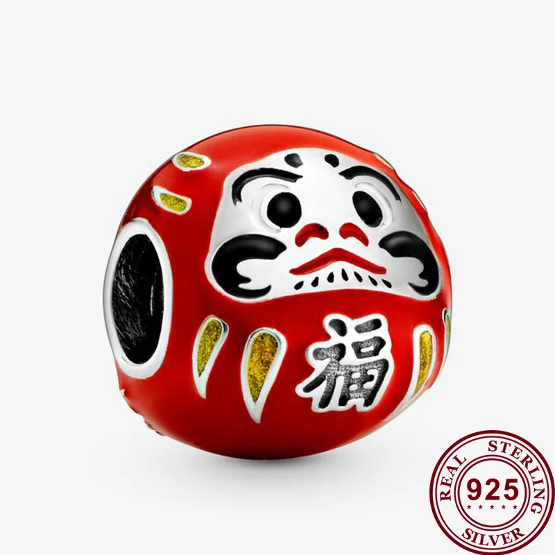 

2020 New 925 Sterling Silver Bead Red Enamel Beads Fit Pandora Women Bracelet & Necklace Diy Jewelry
