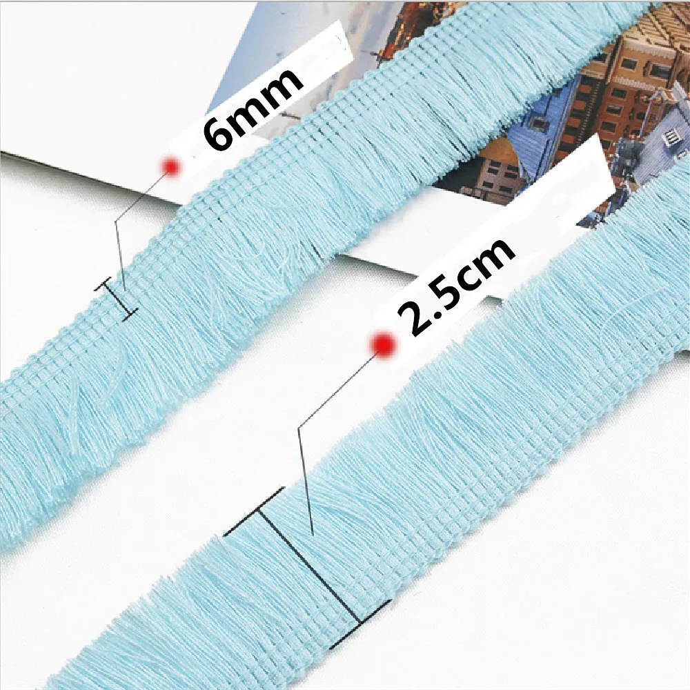 Короткая бахрома с кисточками из полиэстера 25 ярдов/партия подвесная для