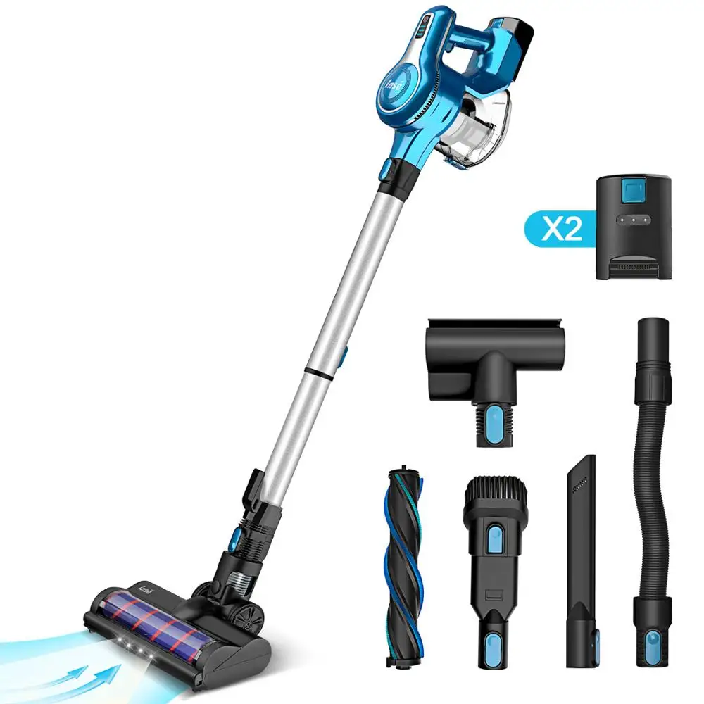 Aspirador sem Fio Motor sem Escova Minutos de Tempo de Execução Inse Vara Vacume 40 2 Conjuntos 2500mah Bateria Recarregável S6p 23kpa 250w