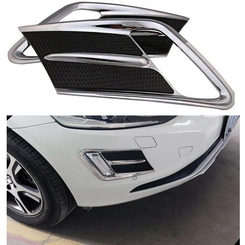 

Car Front Fog Lamp Frame Decorative Cover Trim for Volvo XC60 2014-2017