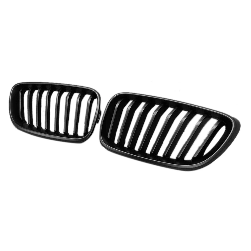 

Car Matte Black M Double Front Kidney Grill Grille Fit For-BMW F22/F23/F87 2-SERIES