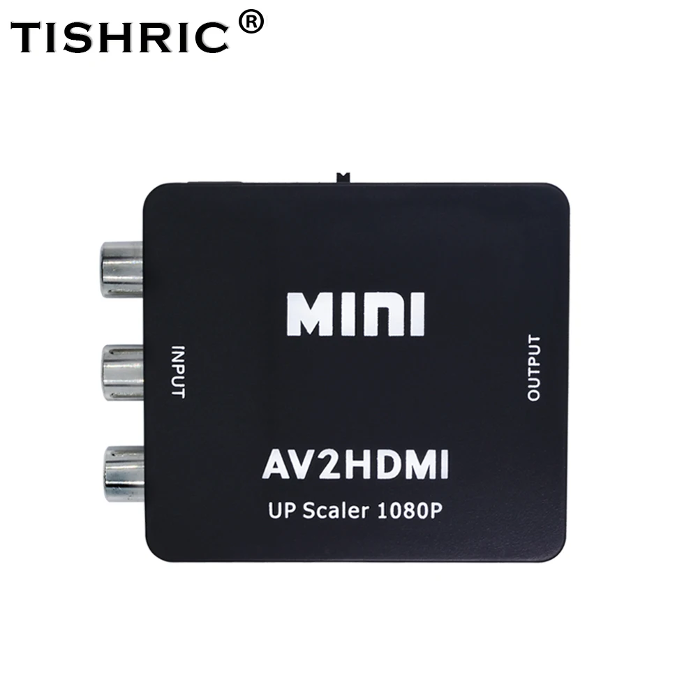 

TISHRIC HDMI-совместимый AV RCA штекер-гнездо HD 1080P видео конвертер HDMI-совместимый адаптер для проектора ТВ DVD
