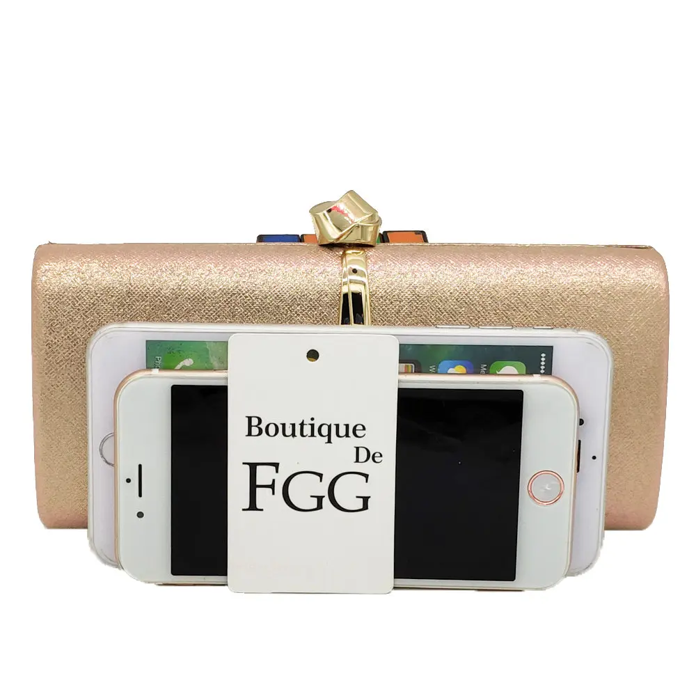 Женский клатч с цепочкой Boutique De FGG вечерние клатчи для свадьбы сумочки на плечо