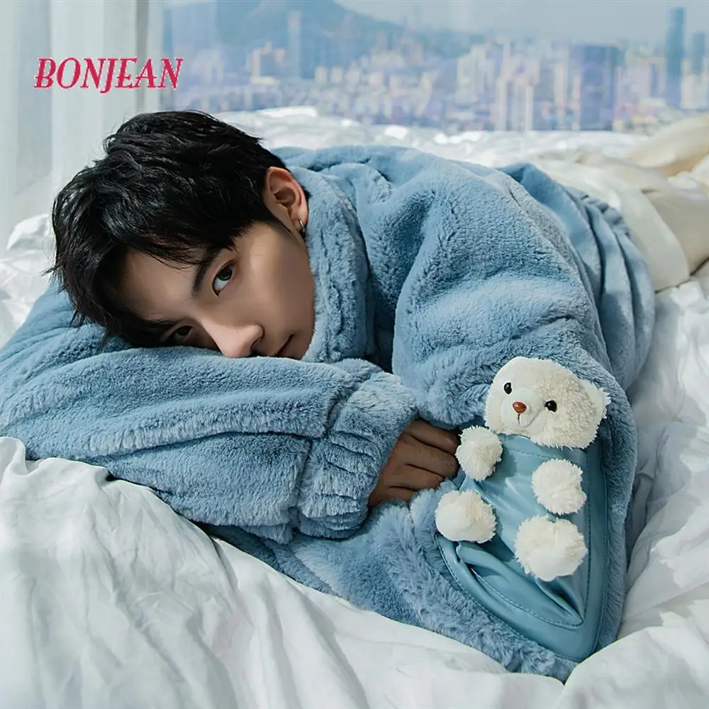 

Korean Winter Women Mens Lamb Fleece Jackets Parkas Thicken Warm Female Coats Fashion Bear Printing Embroidery Funny Plus Size