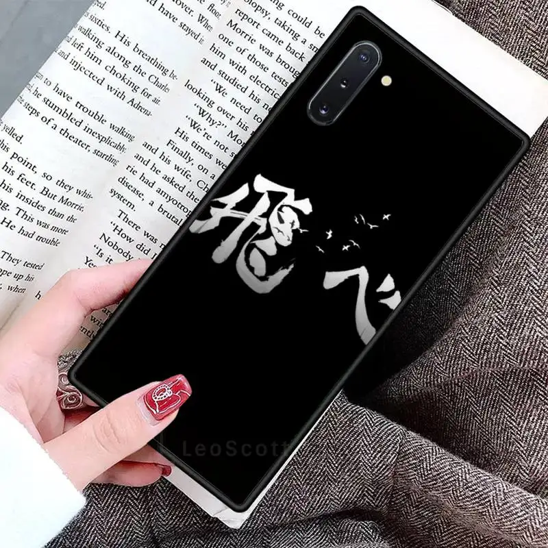 

Hot Anime Volleyball Haikyuu Phone Case For Samsung Galaxy S8 S9 S10 Plus S10E Note 3 4 5 6 7 8 9 10 Pro Lite cover