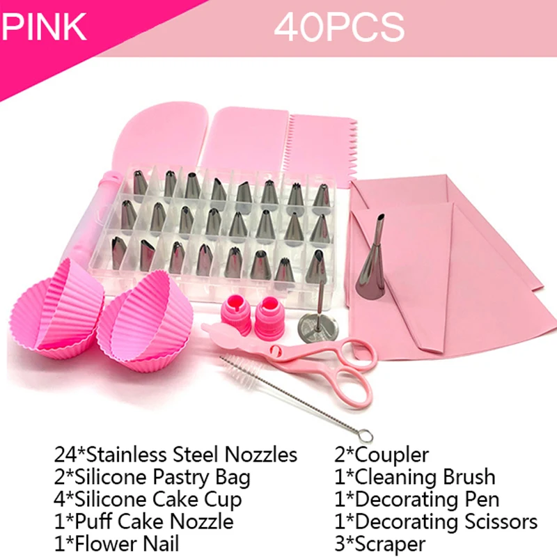 40/58/60 шт инструменты для выпечки крем Трансом глазурь трубопроводов сопла