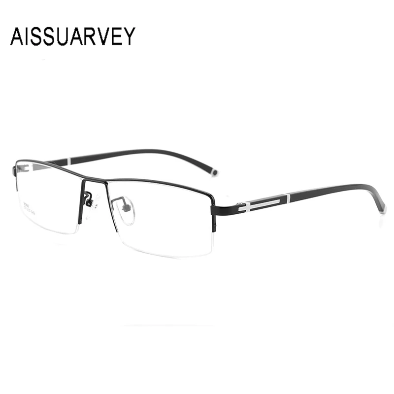 Мужские полуобода классического дизайна компьютерные очки по рецепту широкие