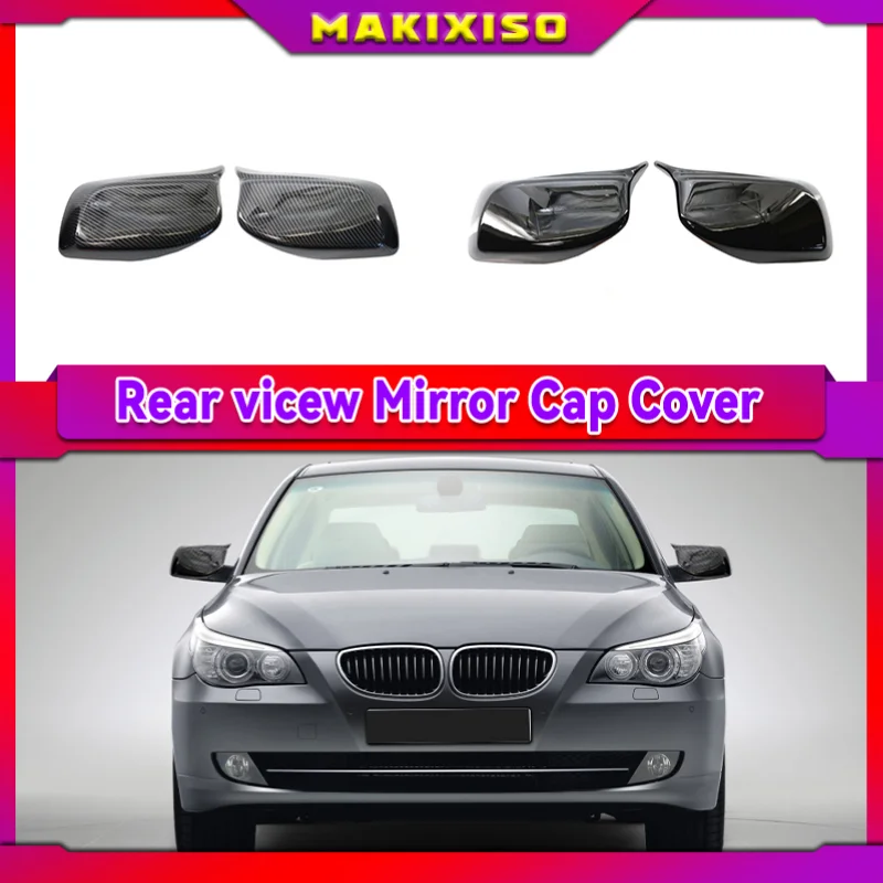 

Rearview Mirror Cover Cap Carbon Fiber / Black for BMW 5 Series E60 E61 E63 E64 2004-2008 520i 525i 528i 528xi 530i